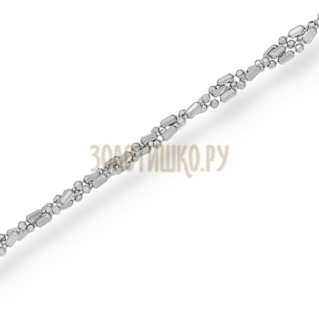 Шарик+бочка косичка из 3-х цепочек с алмазной гранью НЦ22-100-3-1,50