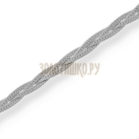 Монтреаль косичка из 3-х с алмазной гранью НЦ22-232-3-0,40