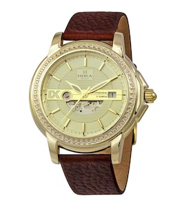 Золотые мужские часы CELEBRITY 3105.1.3.43A
