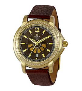 Золотые мужские часы CELEBRITY 3105.1.3.64A