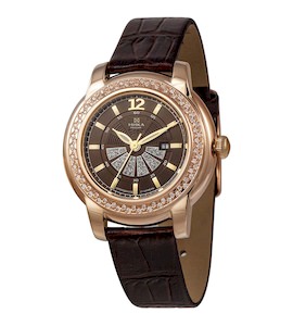 Золотые женские часы CELEBRITY 3873.1.1.64A
