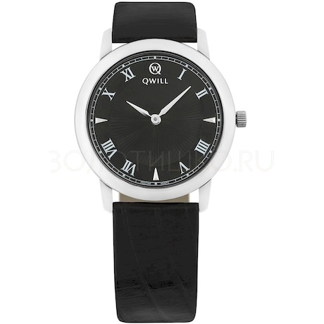 Серебряные женские часы QWILL 6050.01.04.9.51A