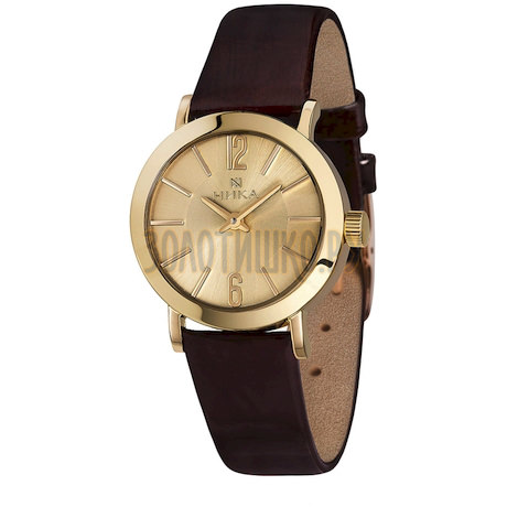 Золотые женские часы Slimline 0102A.0.3.84B