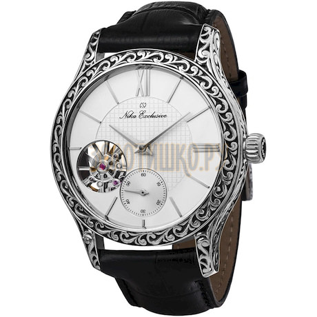 Серебряные мужские часы НИКА EXCLUSIVE 1142.0.9.129A