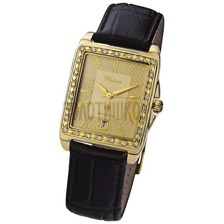 Мужские золотые часы "Лидер" 52961AM.421