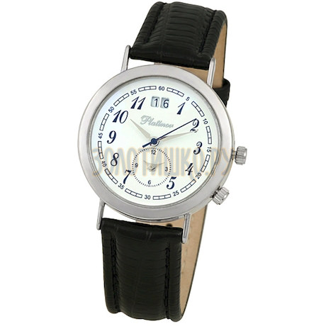 Мужские серебряные часы Platinor коллекции "Шанс" 55800.105