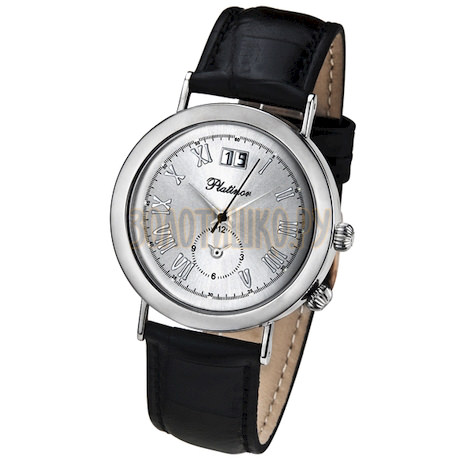 Мужские серебряные часы Platinor коллекции "Шанс" 55800.215