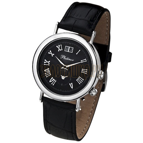Мужские серебряные часы Platinor коллекции "Шанс" 55800.515