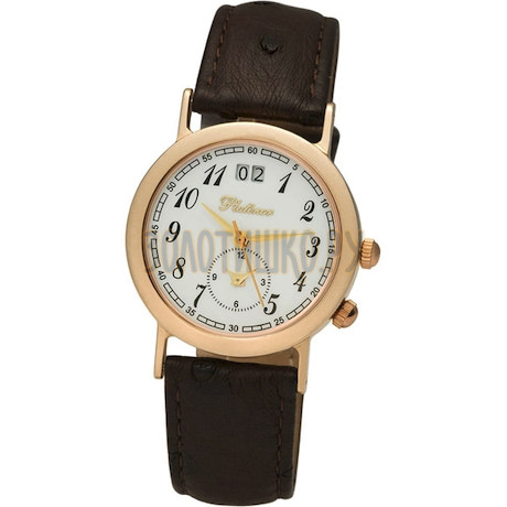 Мужские золотые часы Platinor коллекции "Шанс" 55850.105