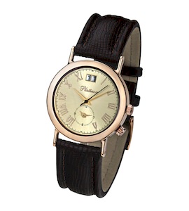 Мужские золотые часы Platinor коллекции "Шанс" 55850.415
