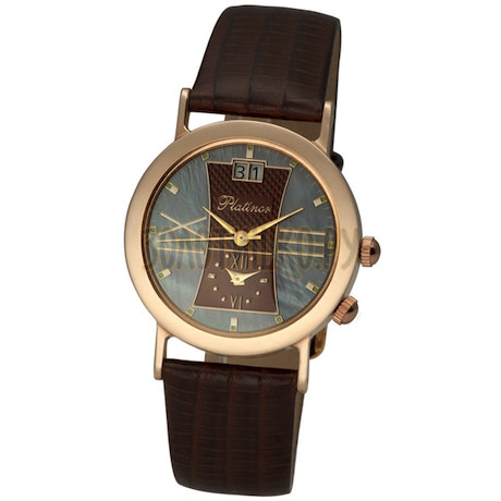 Мужские золотые часы Platinor коллекции "Шанс" 55850.732