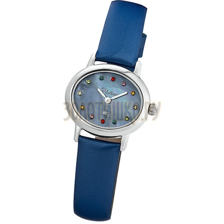 Женские серебряные часы "Аврора" 74100.625