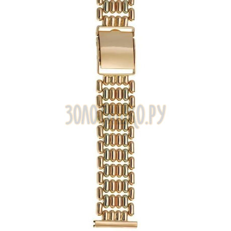 Золотой браслет для часов (20 мм) 82003