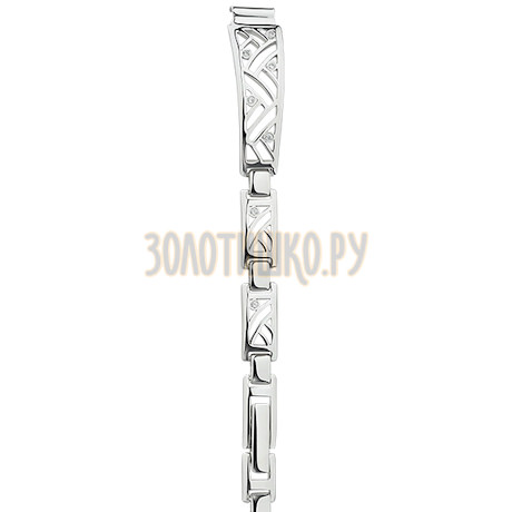 Серебряный браслет для часов (8 мм) 9104004