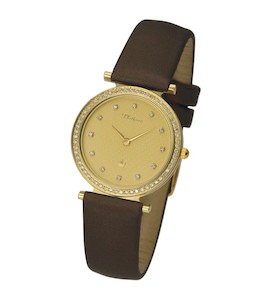 Женские золотые часы "Сабина" 93261.402