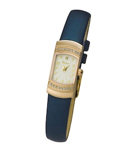 Женские золотые часы "Любава" 98356.111
