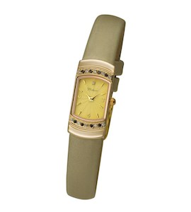 Женские золотые часы "Любава" 98356.412