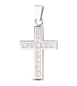 Крест с бриллиантами 00643