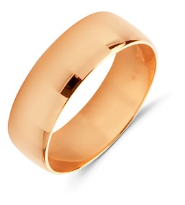 Обручальное кольцо из красного золота 06086