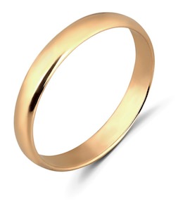 Обручальное кольцо из красного золота 06179