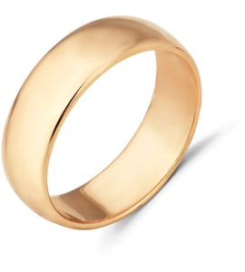 Обручальное кольцо из красного золота 06193