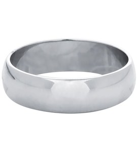 Обручальное кольцо из белого золота 06194
