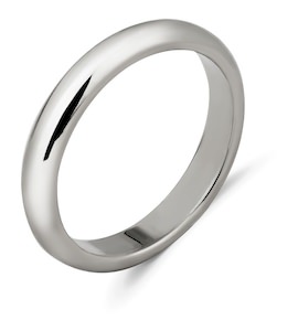 Обручальное кольцо из белого золота 06203