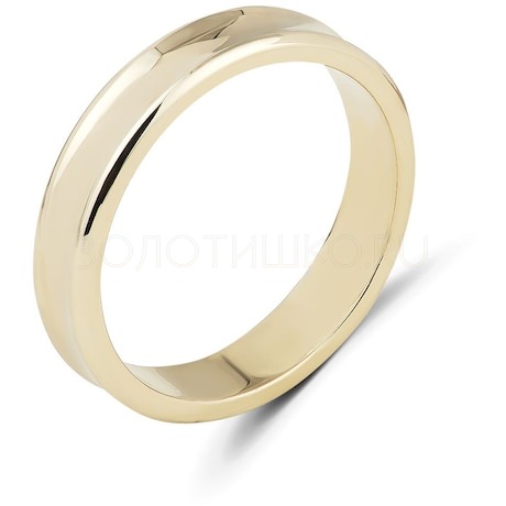 Обручальное кольцо из белого золота 06208