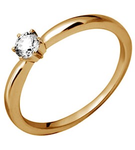 Кольцо с бриллиантом 1-11-0049-101