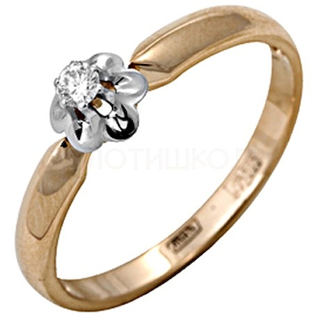 Кольцо с бриллиантом 1-11-0056-101