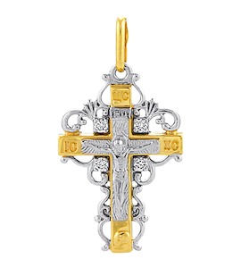 Крест с бриллиантами 10629
