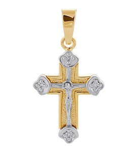 Крест с бриллиантами 10636