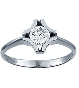Кольцо с бриллиантом 14981