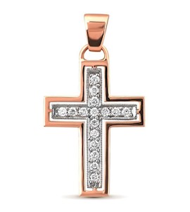 Крест с бриллиантами 17733