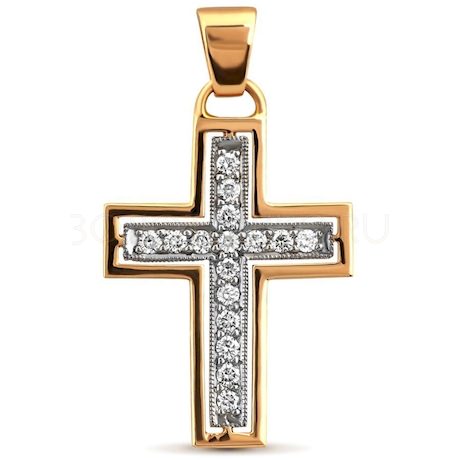 Крест с бриллиантами 18264