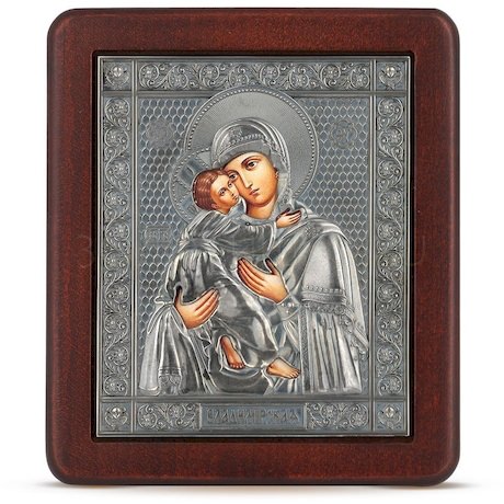 Икона «Владимирская Богоматерь» из меди 35192
