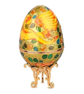 Яйцо-шкатулка «Жар-птица» из меди 35337