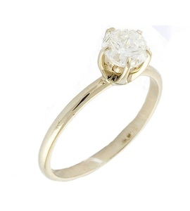 Кольцо из белого золота с бриллиантом 37796
