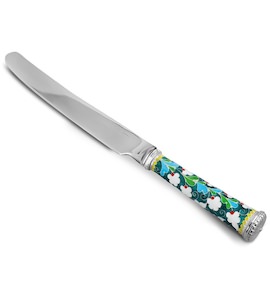 Нож столовый из серебра и меди 41406