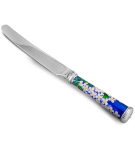 Нож столовый из серебра и меди 41409