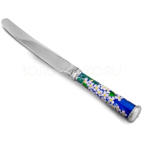 Нож столовый из серебра и меди 41409
