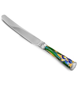 Нож столовый из серебра и меди 41459