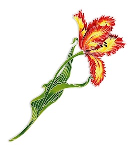 Брошь «Елагинский тюльпан» 41606