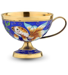 Чашка «Рыбки» из серебра 42182