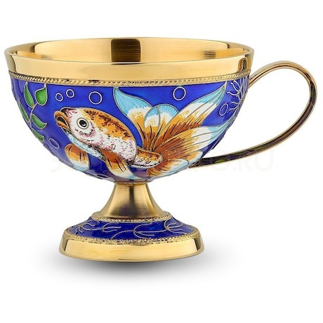 Чашка «Рыбки» из серебра 42182