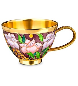 Чашка «Лилии» из серебра 42634