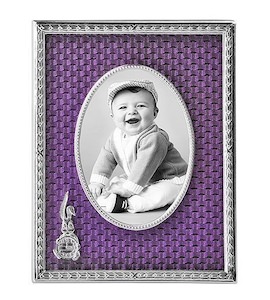 Рамка для фото детская из латуни с ювелирным стеклом 46118