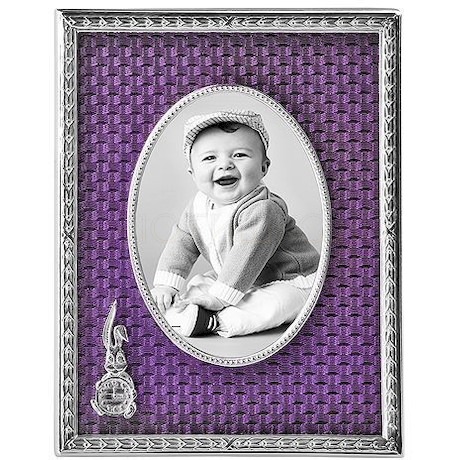 Рамка для фото детская из латуни с ювелирным стеклом 46118