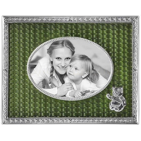 Рамка для фото детская из латуни с ювелирным стеклом 46119