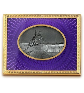 Рамка для фото из латуни с деревом и ювелирным стеклом 46168